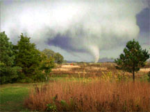Tornado on the ground